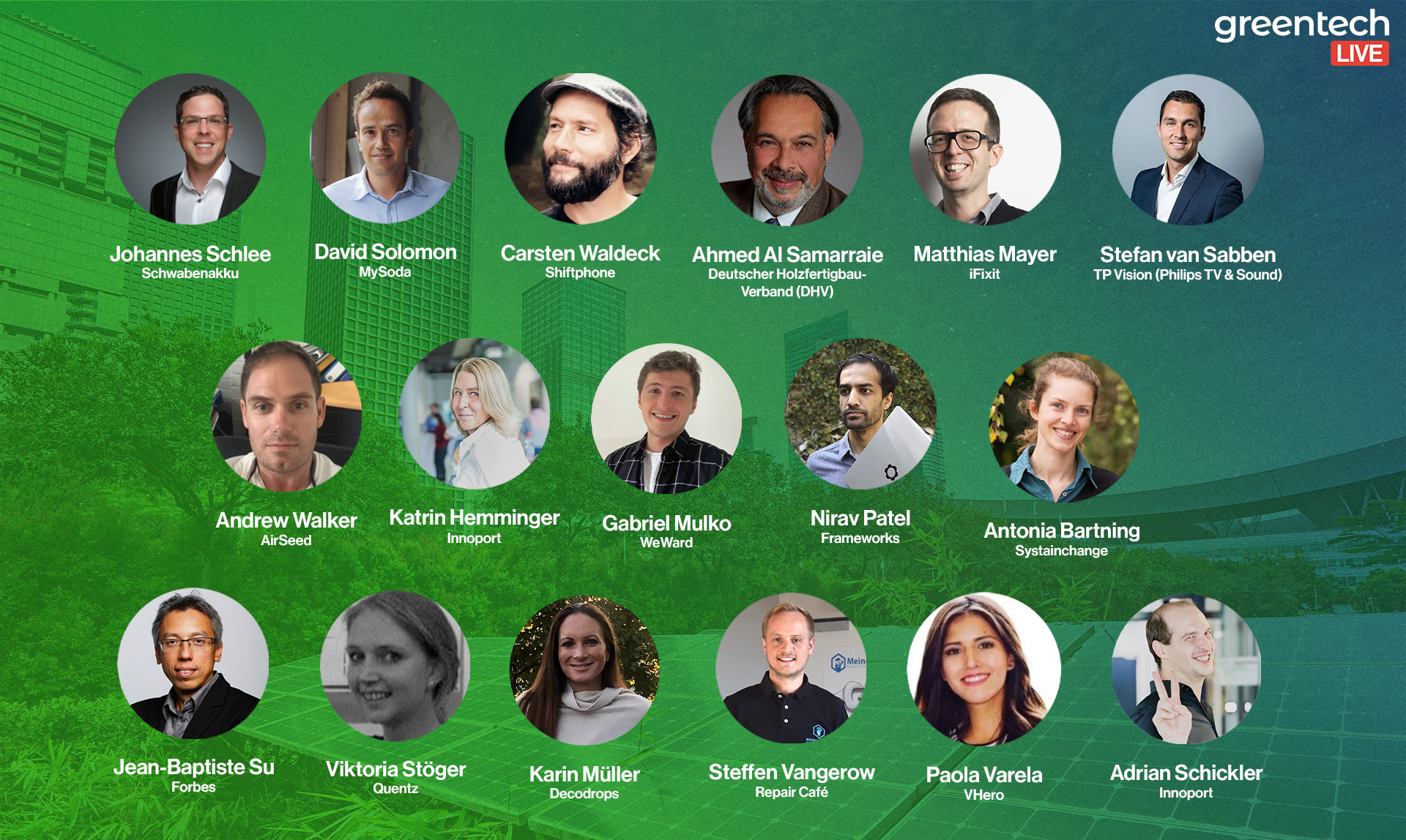 Greentech.LIVE Konferenz 2022 Speaker Day 2