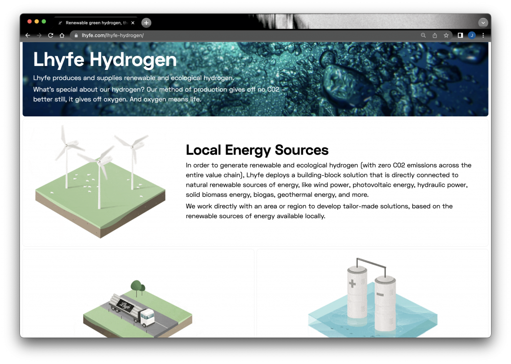 Lhyfe Wasserstoff / Greentech.Live Screenshot