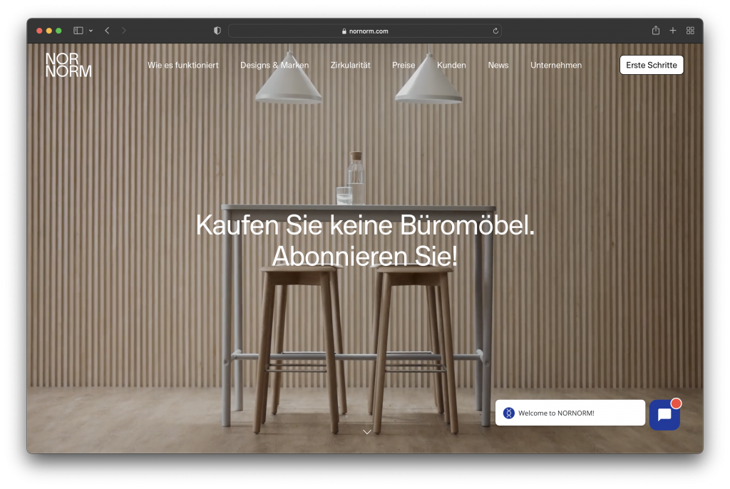 NorNorm Kreislaufwirtschaft Moebel Abo