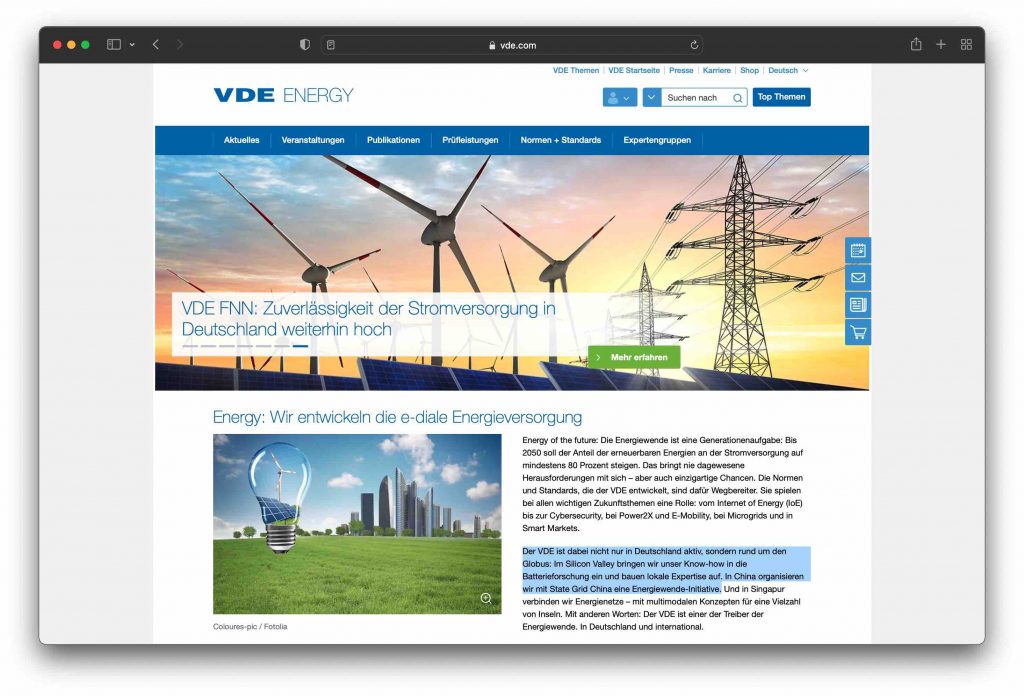 Greentech Index VDE Energie