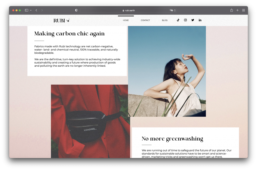 Nix da "Fast Fashion": Rubi macht Textilien aus Co2