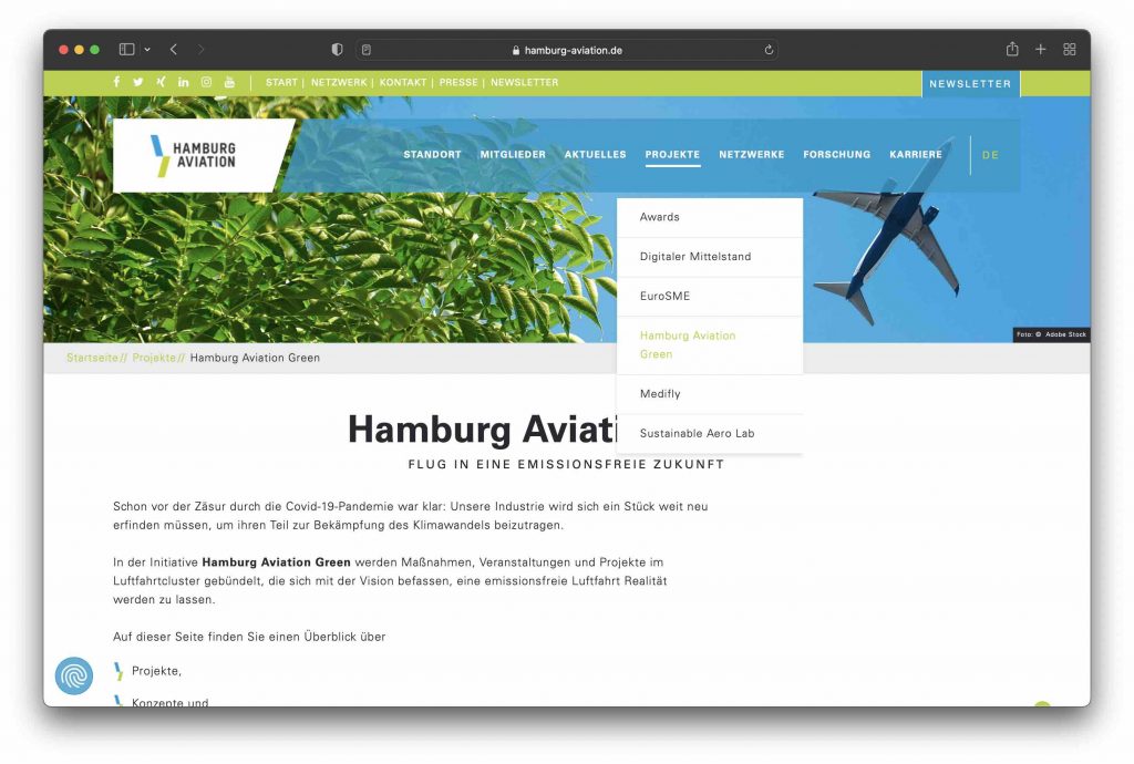 Nachhaltig Fliegen - Hamburg Aviation Greentech Awards
