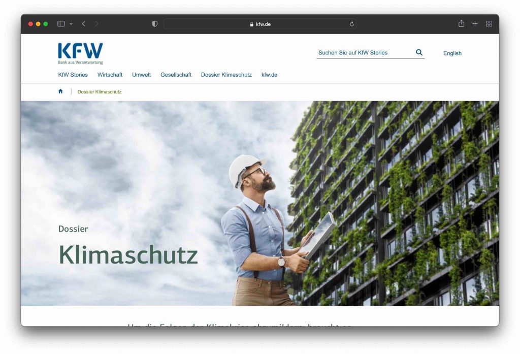 KFW Investitionen Greentech Live