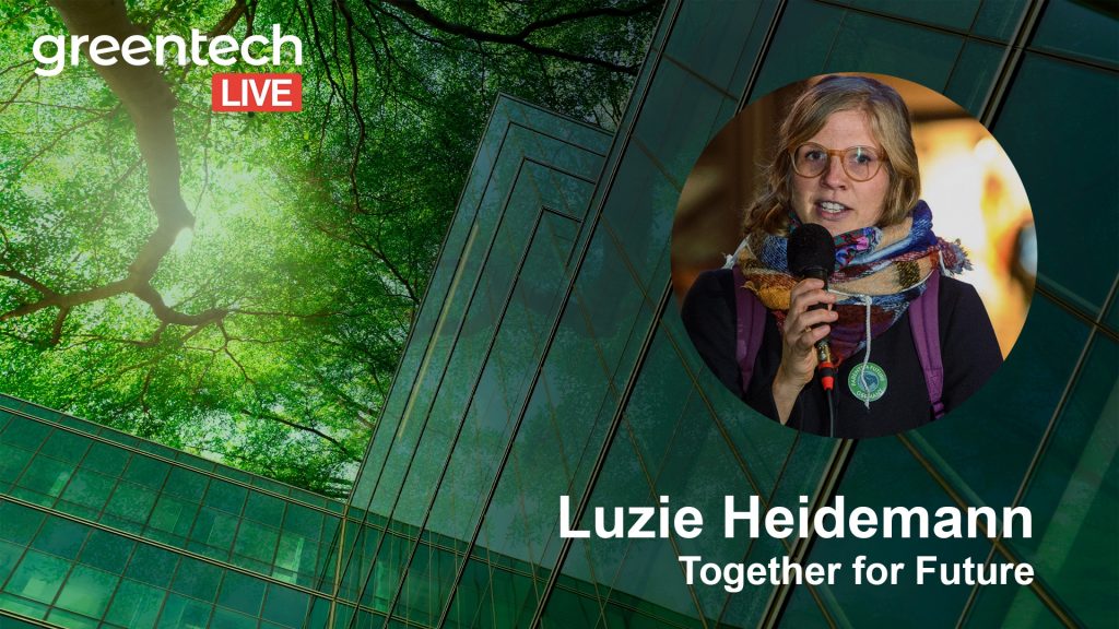 Luzie Heidemann von Together For Future @ Greentech.LIVE Konferenz