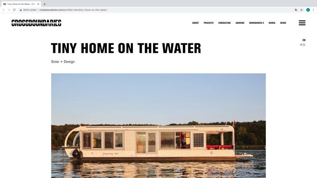 Crossboundaries Tiny Home on the Water