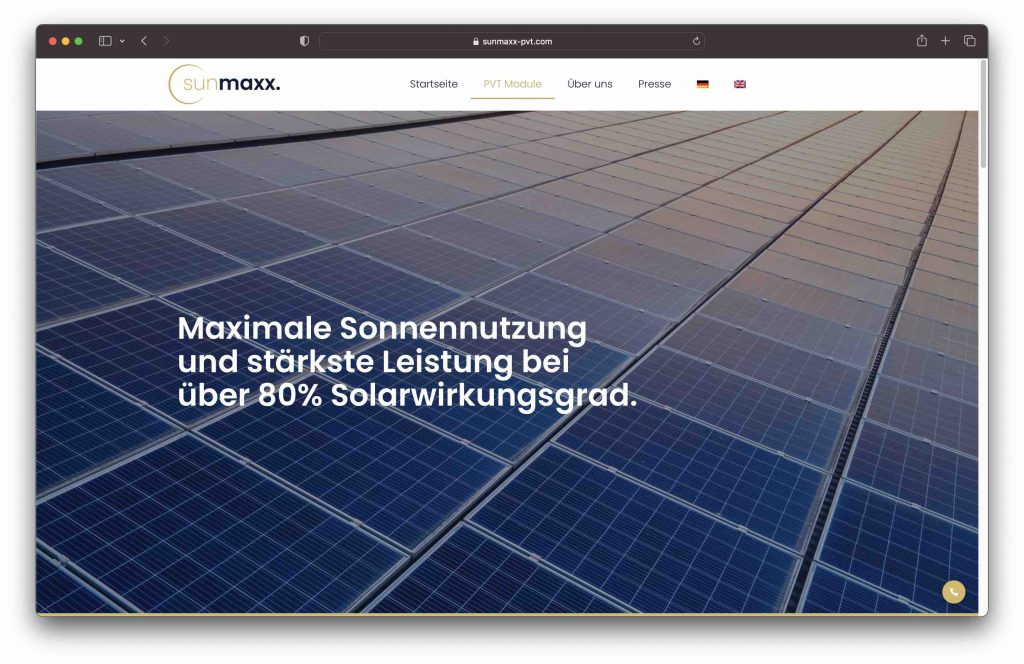 Solar Startup Sunmaxx PVT sammelt 3,2 Mio VC ein