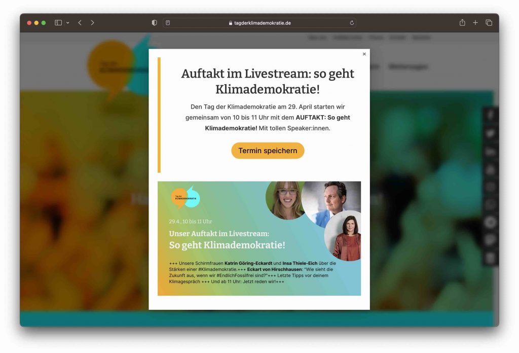 Tag der Klimademokratie Klimaschutz