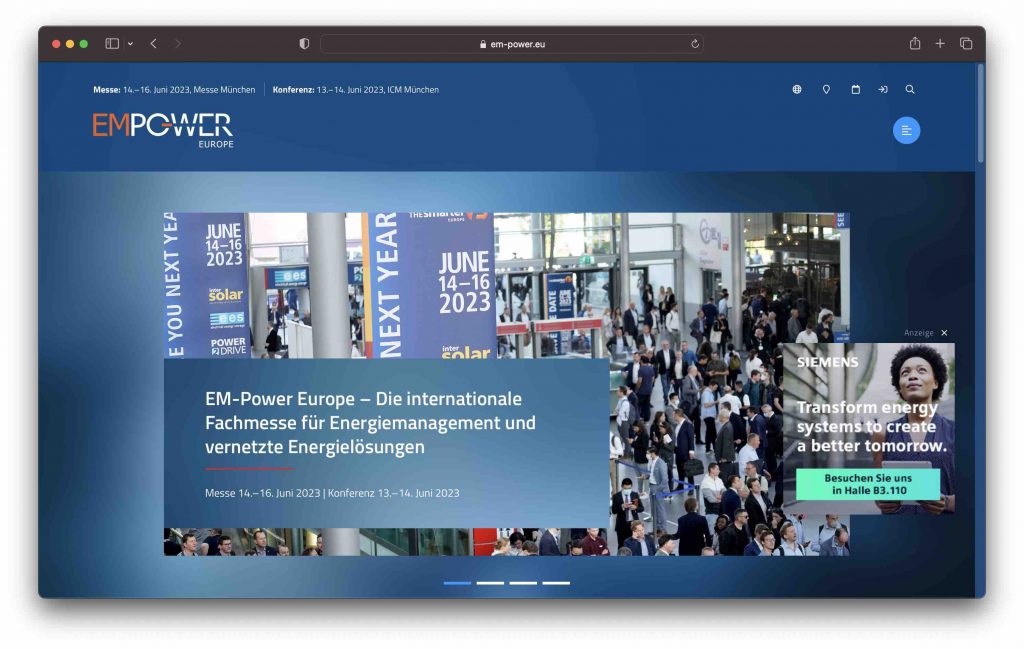 Greentech Konferenz Messe EM Power Europe Energie Kopie