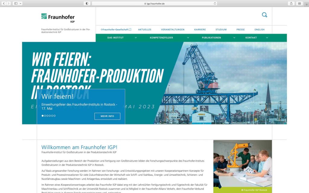 Screenshot : www.igp.fraunhofer.de