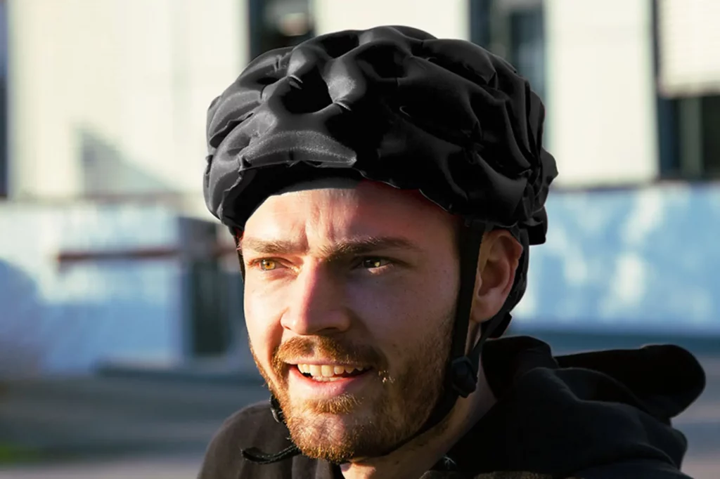 Aufblasbarer Fahrrad Helm Greentech Live
