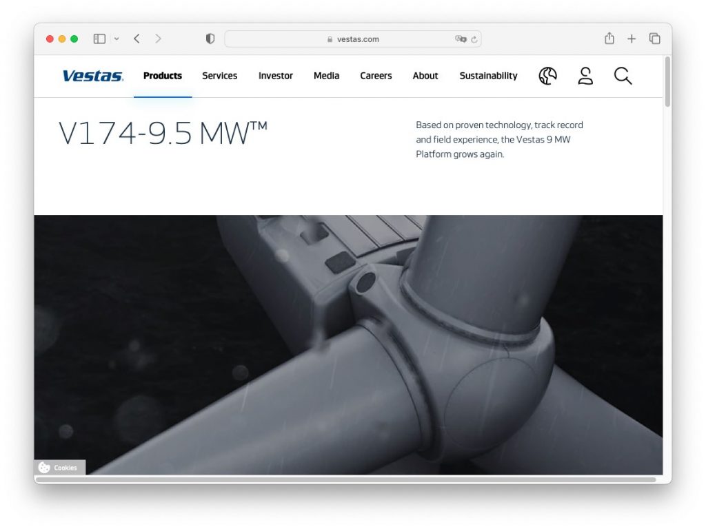 Green Top10 Skandinavien Vestas. Greentech LIVE Screen