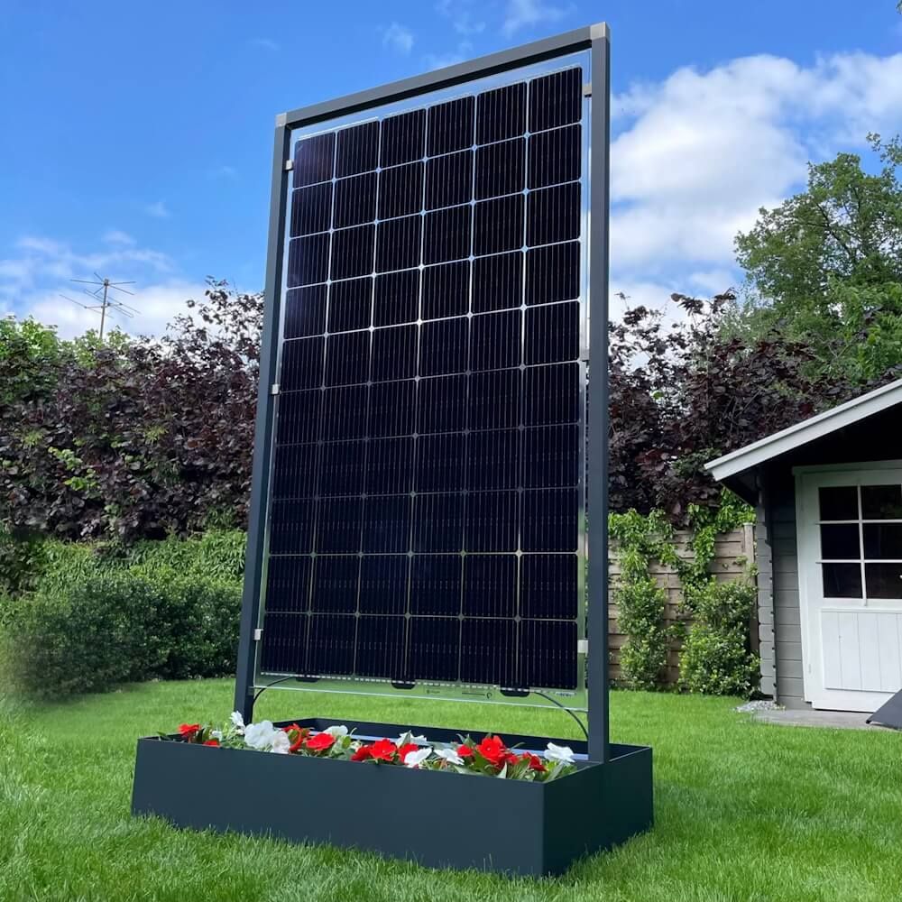 Greentech Blumentopf Green Akku Zaun PV