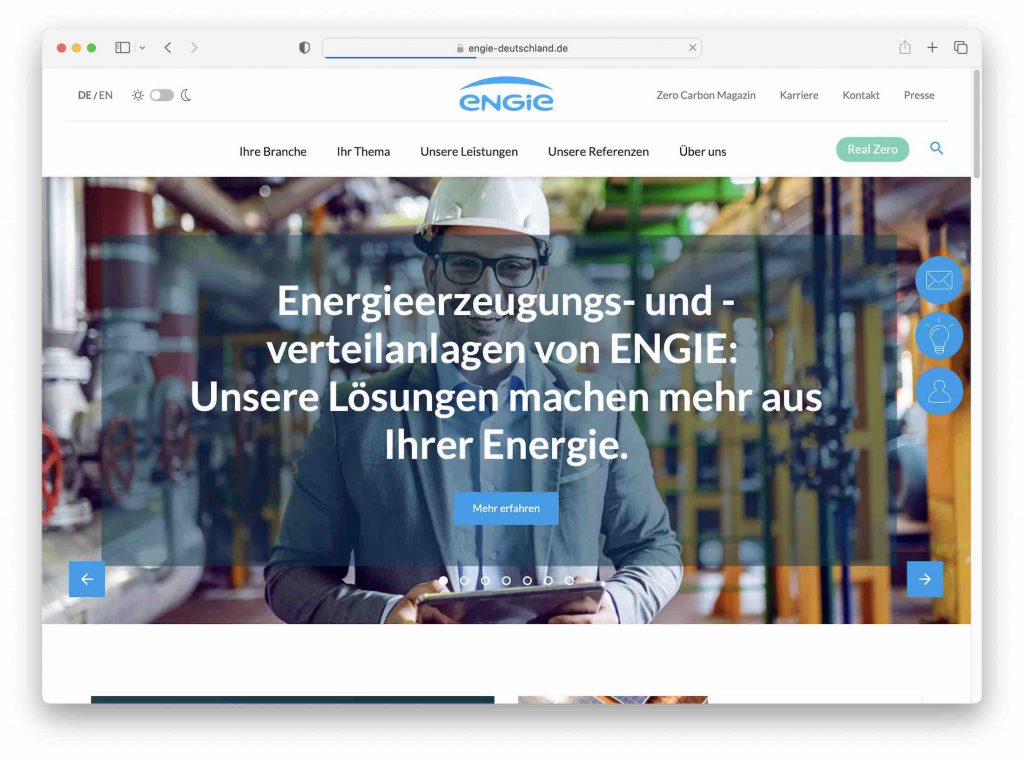 Greentech Engie Energieversorger grüne Energie s