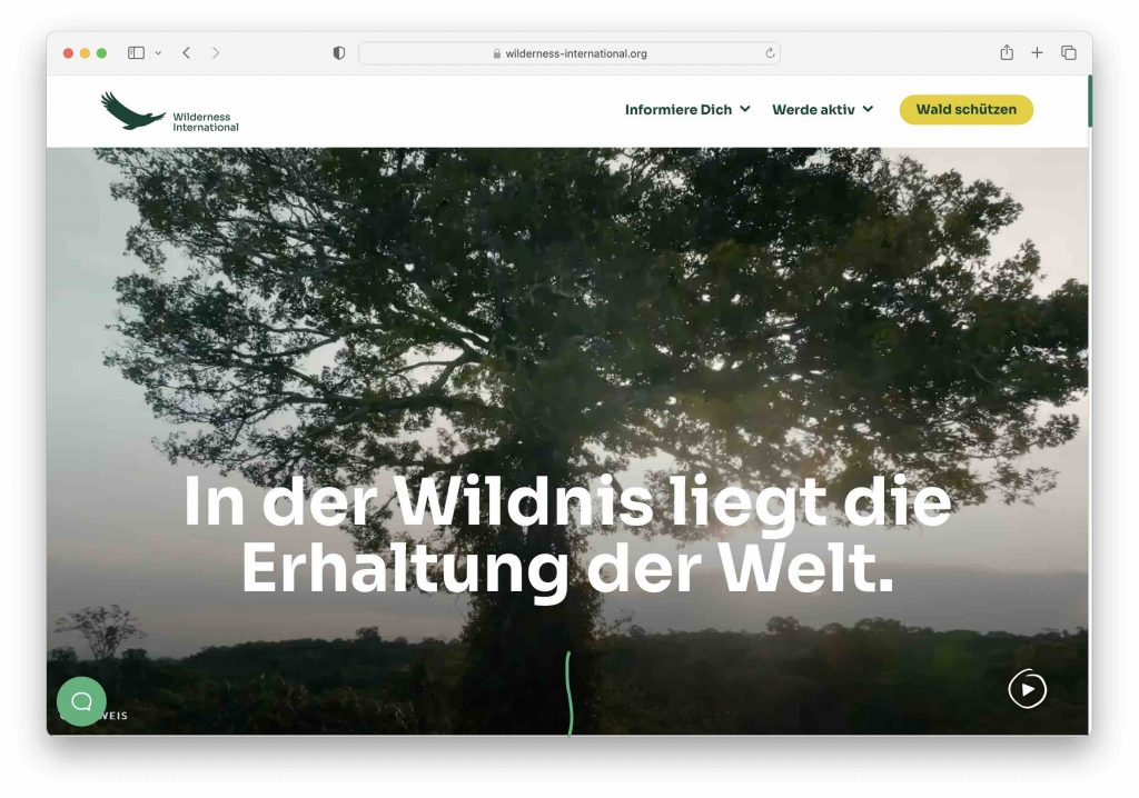 Greentech Index Wilderness International Klimaschutz