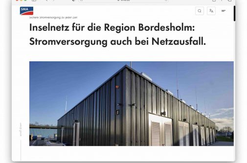 Greentech SMA Solar gruene Energie Speicher s