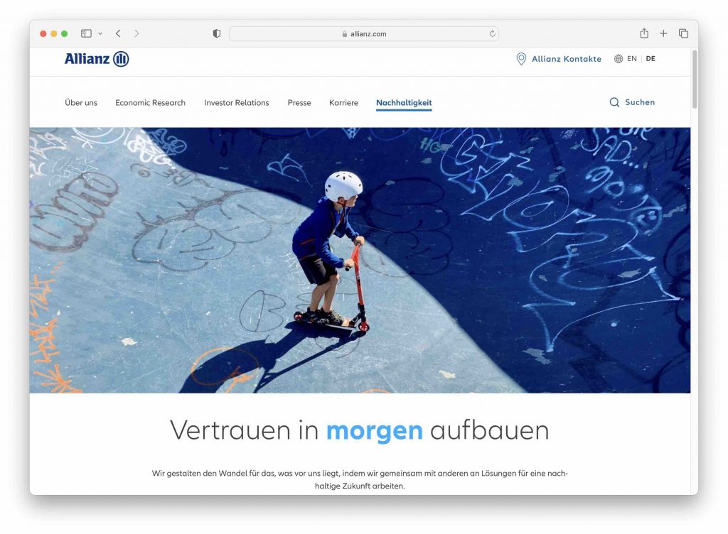 Versicherungen Klimakrise Nachhaltigkeit. Foto: Greentech.Live