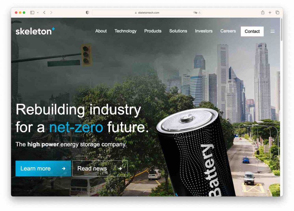 Greentech Speicher Skeleton Technologies Invest Japan