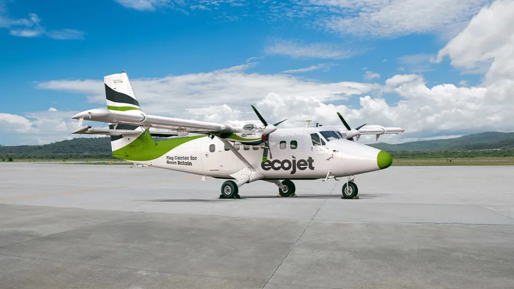 Greentech Wasserstoff Flugzeug gruener Fliegen EcoJet