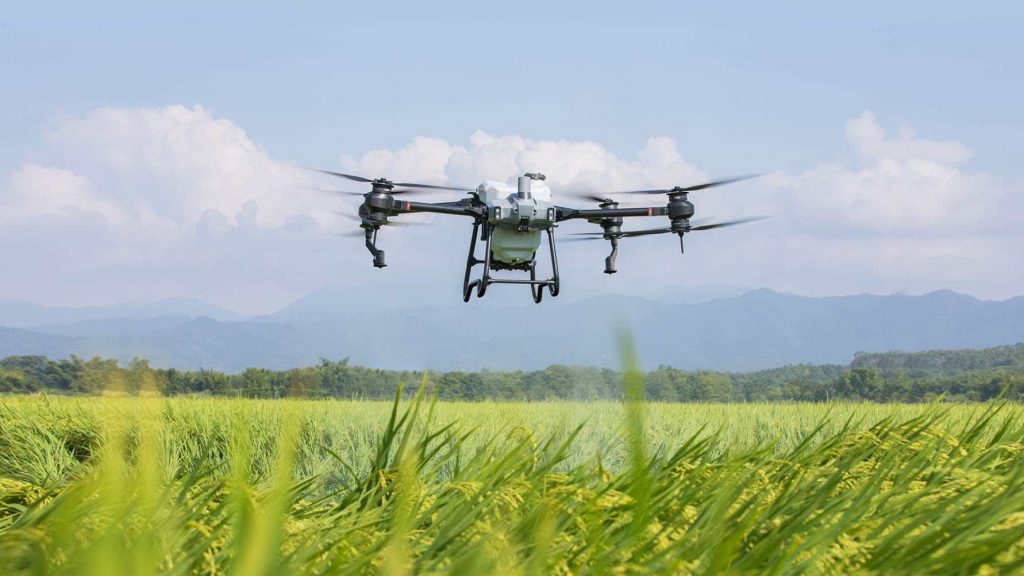 Greentech Drohne Klimaschutz DJI Agriculture