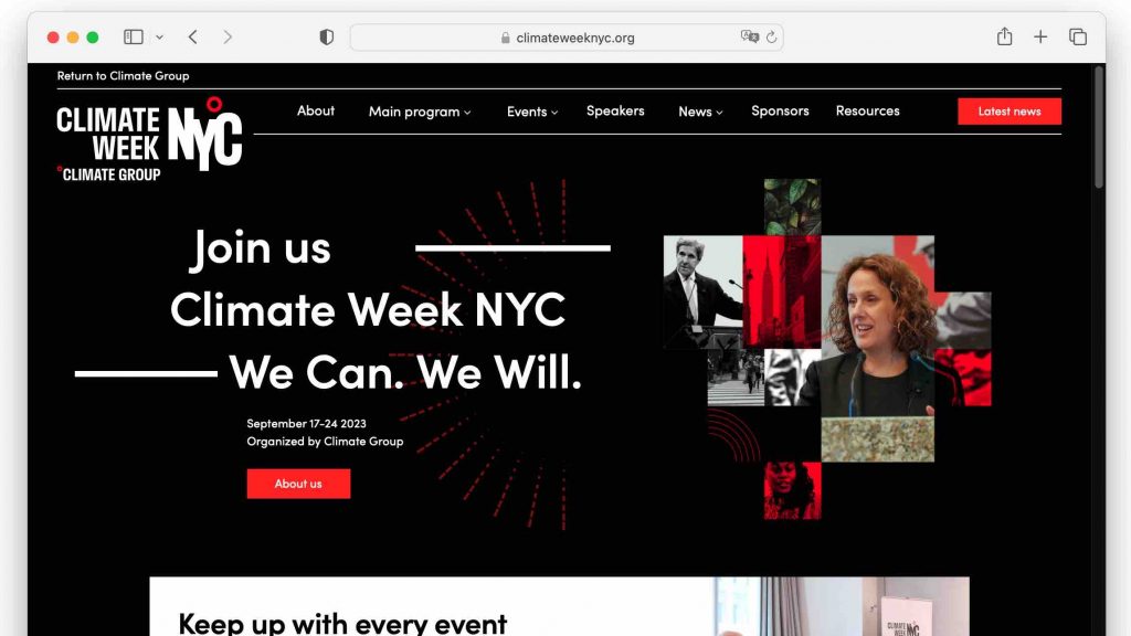 Greentech Events Termine ClimateWeek NYC