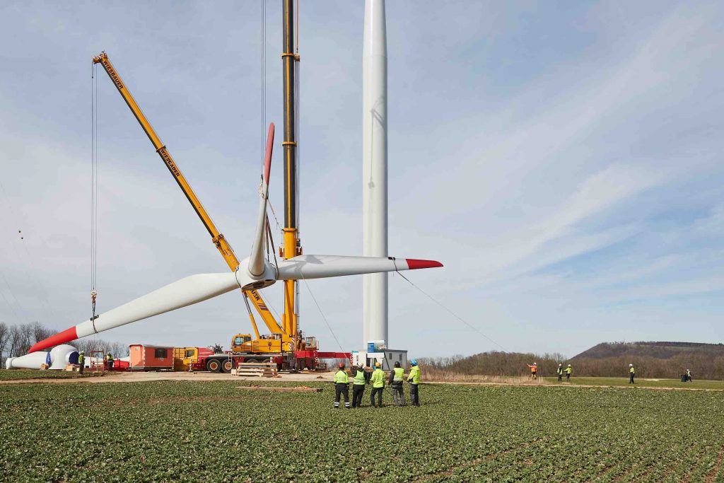 Greentech BW Wind Energie Anlage Schwaebische Alb Testfeld Winsent