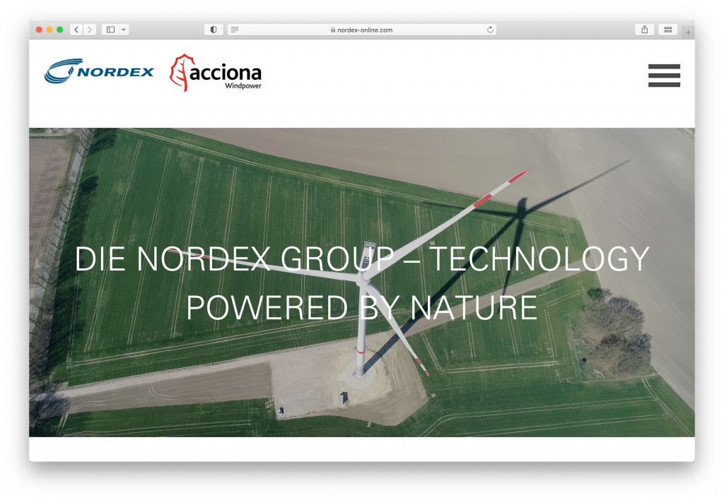 Greentech Nordex Windkraftanlagen