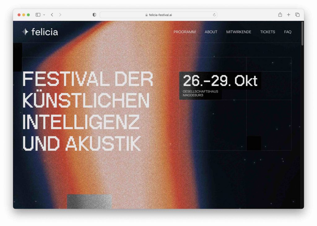Greentech Events KI Felicia-festival AI Kunst AI