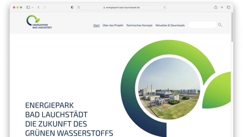 Energiepark Bad Lauchstädt Gruenen Wasserstoff Pipeline