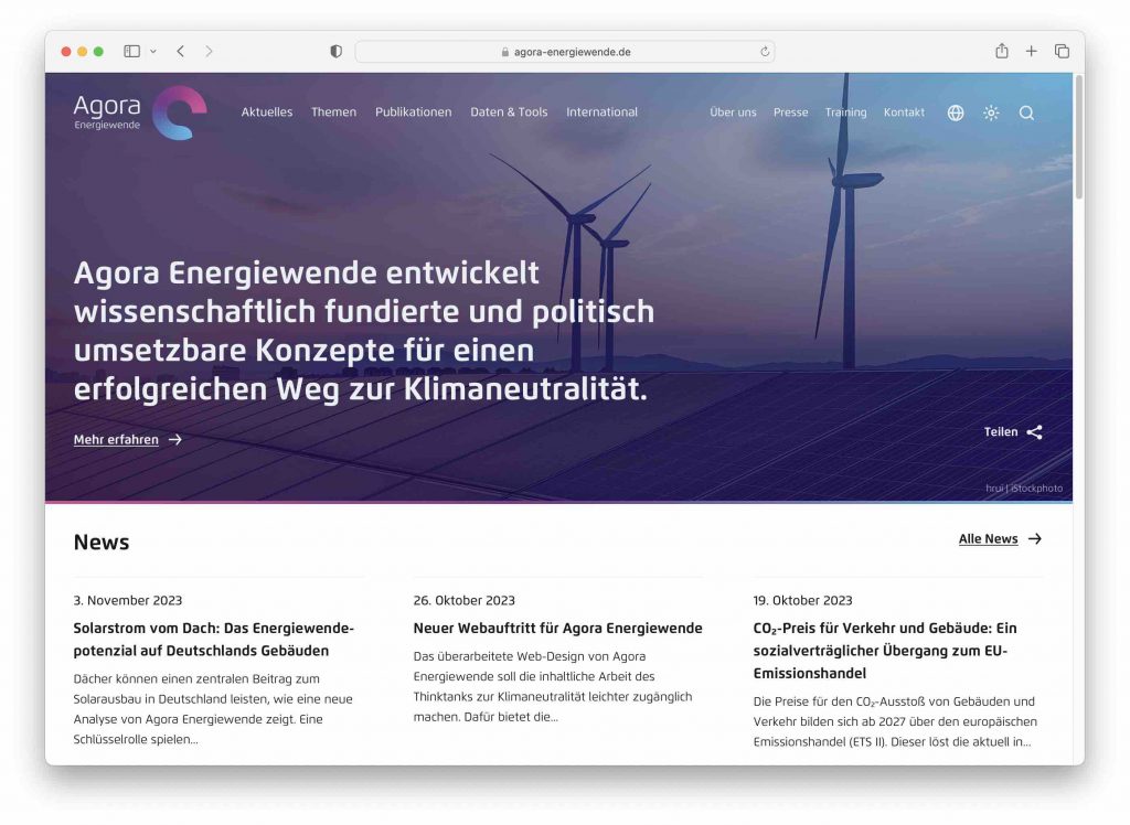 Greentech erneuerbare Energien Strom wird billiger Agora Energiewende Experten
