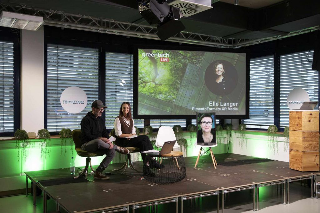 Greentech LIVE Konferenz Elle-Langer Pimento Formate XR Media