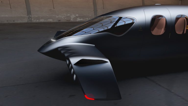 Greentech Flugzeug Sirius Jet mit Brennstoffzelle startet senkrecht. Foto: Sirius Aviation (Animation)