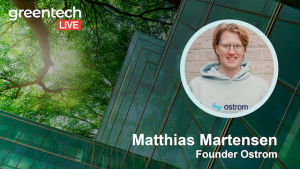 Greentech.LIVE Conference: Strom clever nutzen – Matthias Martensen bringt die Energiewende ins Wohn...