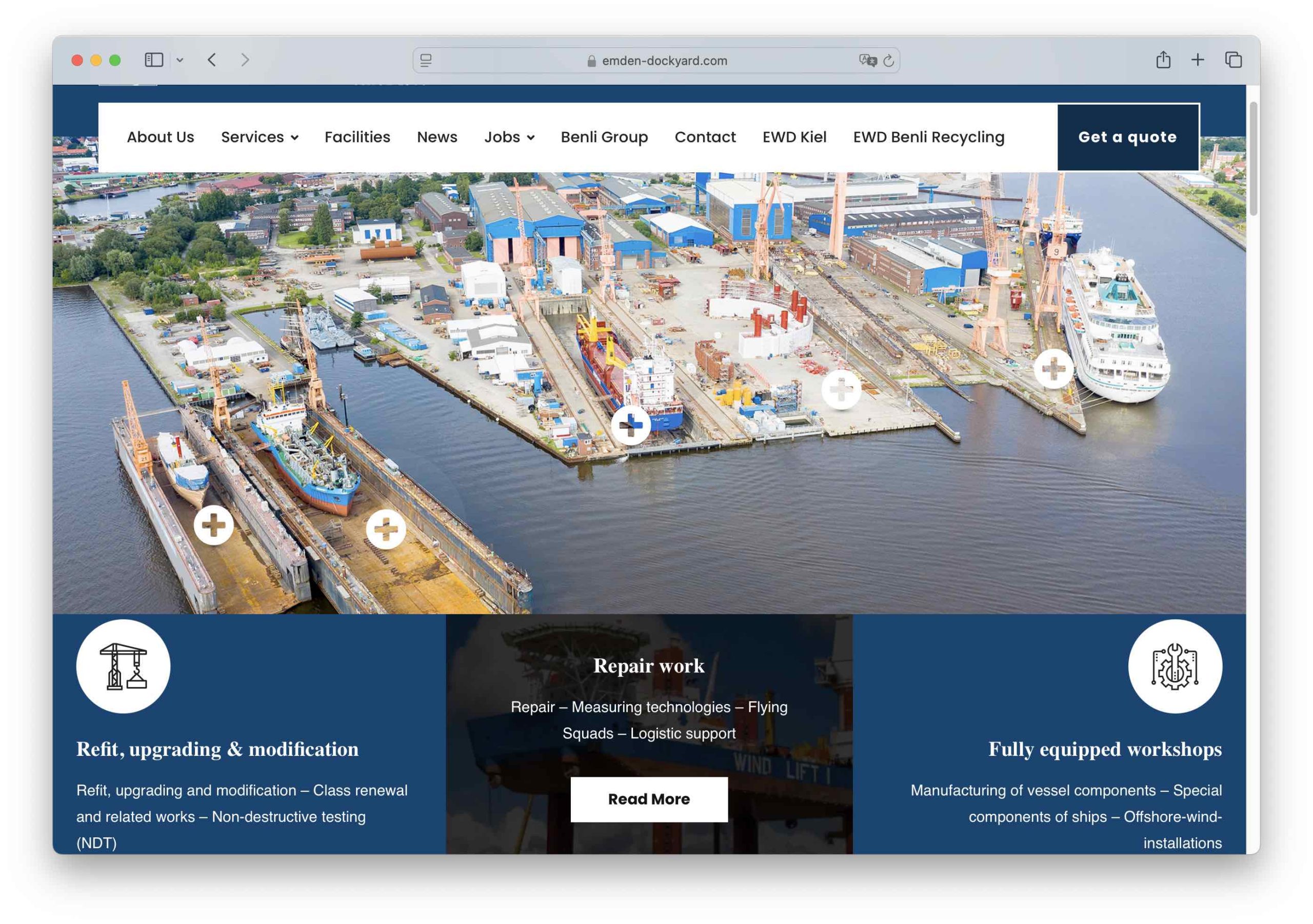 Greentech Circular Recycling Schiffe Emden Dockyard