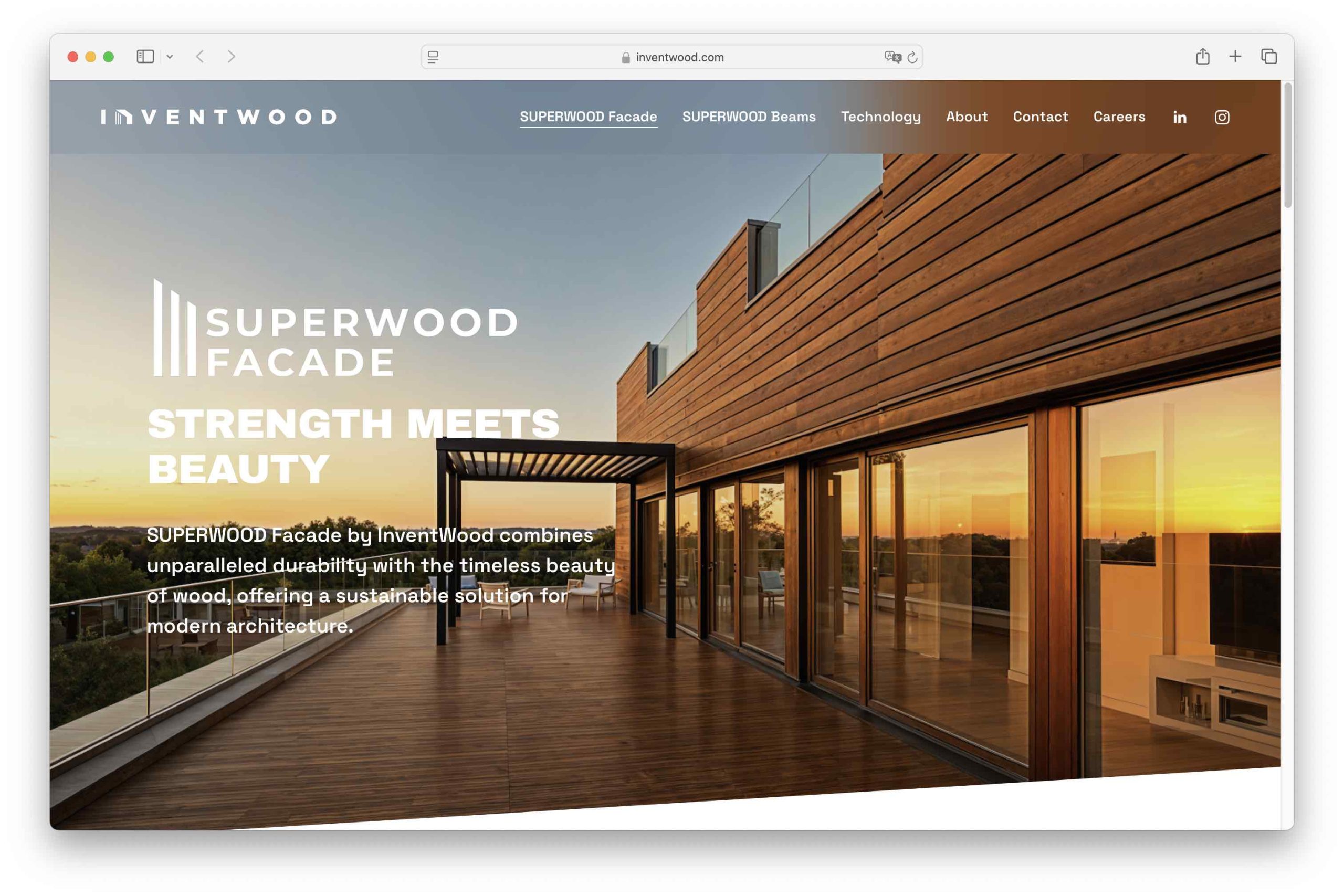 Greentech Inventwood Holz Bau Building Superwood