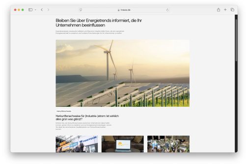 Greentech Trawa Green Business VC Energiemanagement