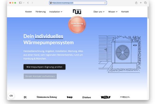 Greentech Index Nuu Energy Waermepumpen Erneuerbare Energie