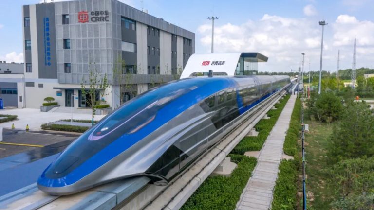 Greentech Mobility China testet Magnetschwebebahn mit 650 km:h Weltrekord. Foto: CRRC