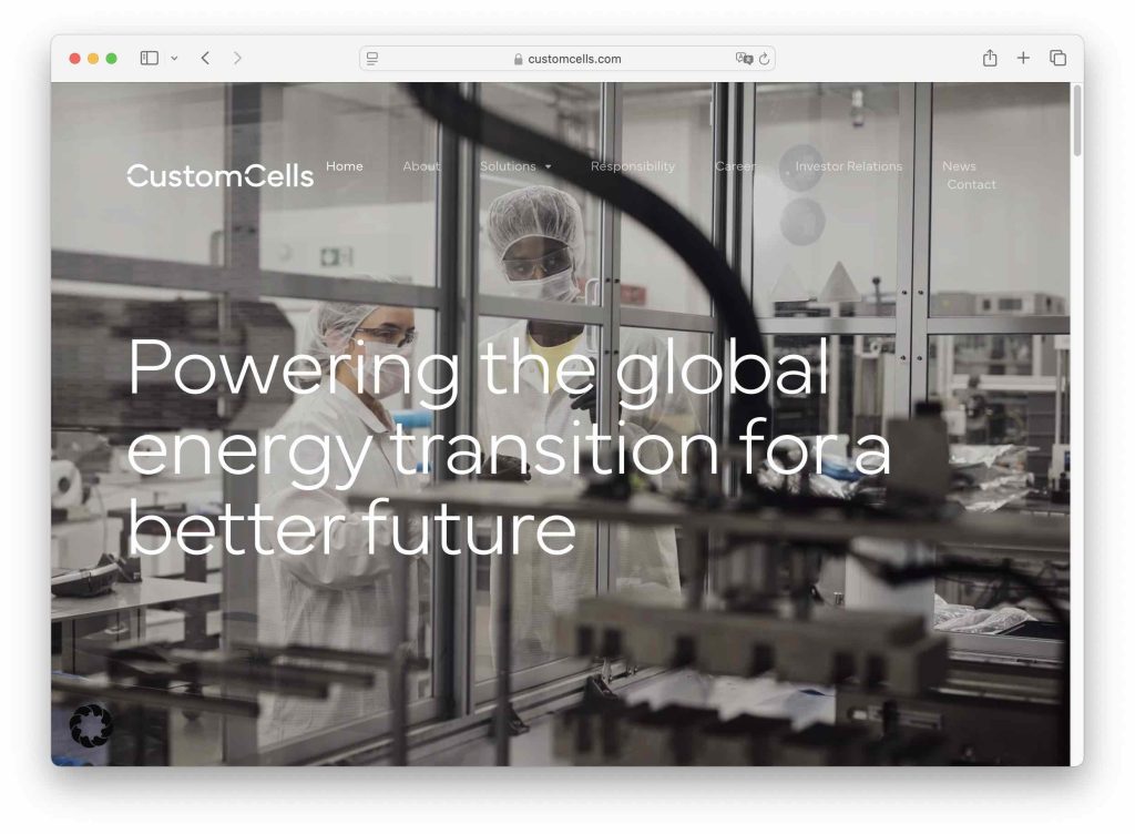 Greentech CustomCells Batterien Energiewende