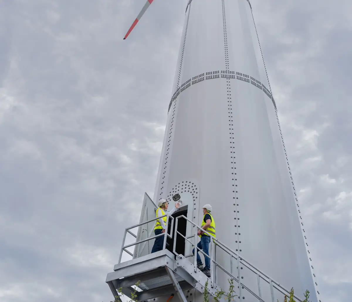 Greentech Enercon Windkraft Anlage nachhaltiger Beton. Foto Enercon